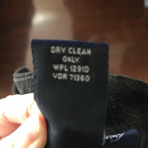 Women's Lane Bryant Plus Size 28 Black Dark Denim Look Pant with Sequin Hemline - Picture 6 of 6